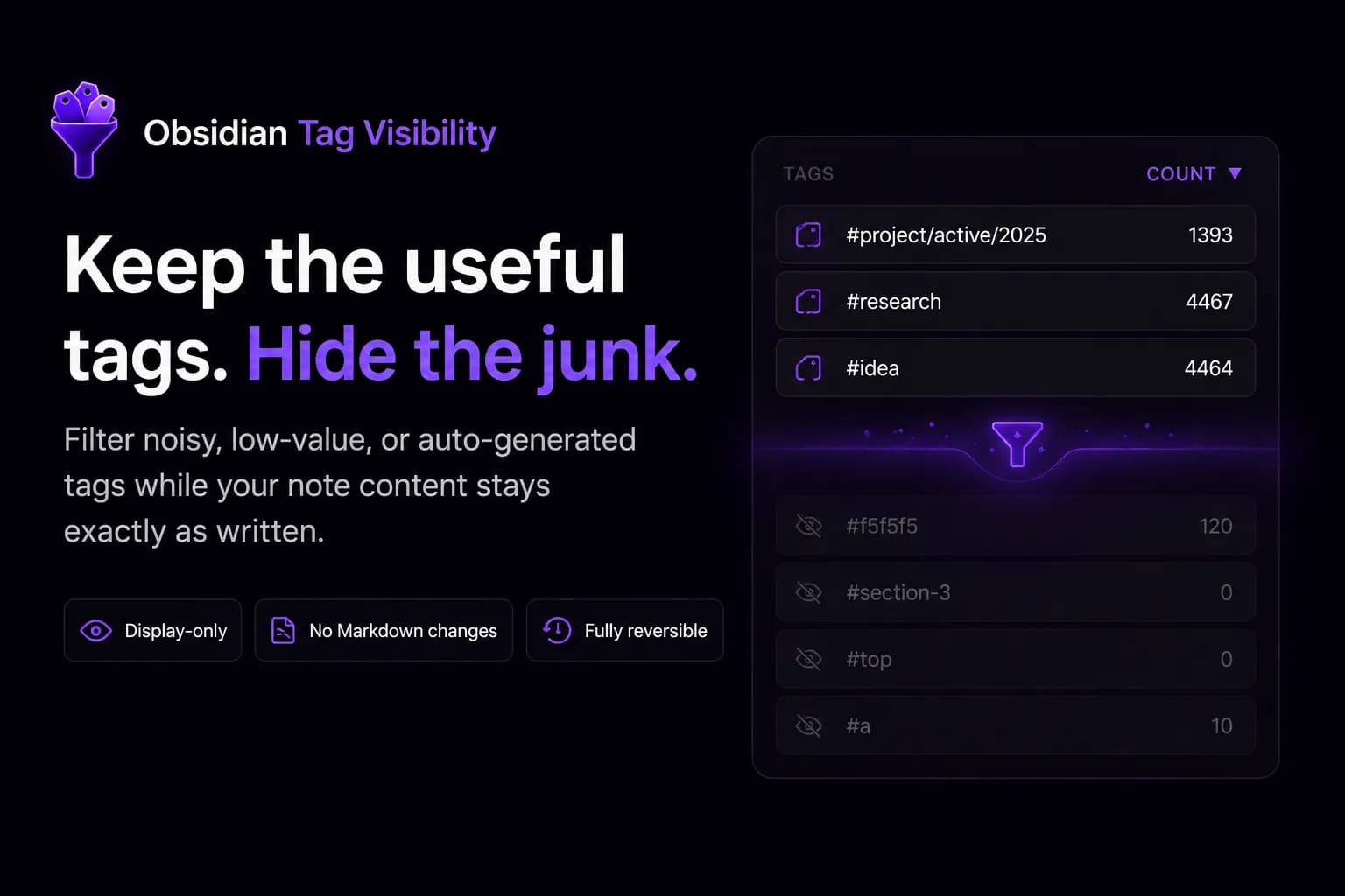 Tag Visibility screenshot