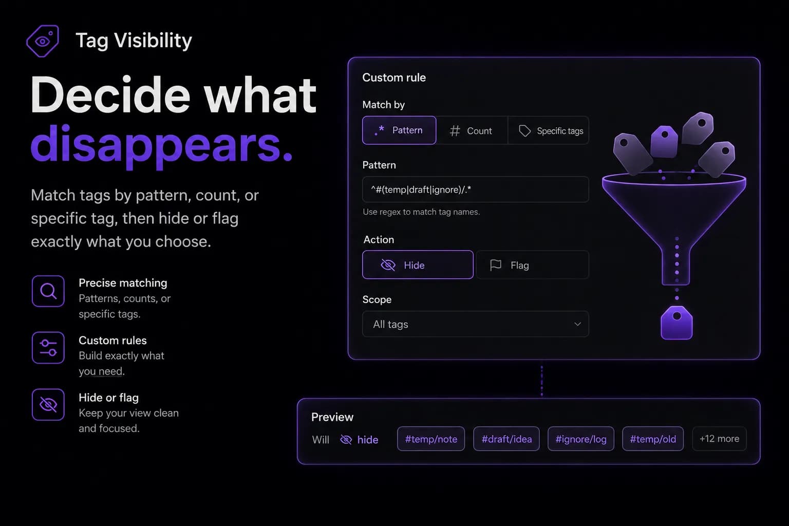 Tag Visibility screenshot