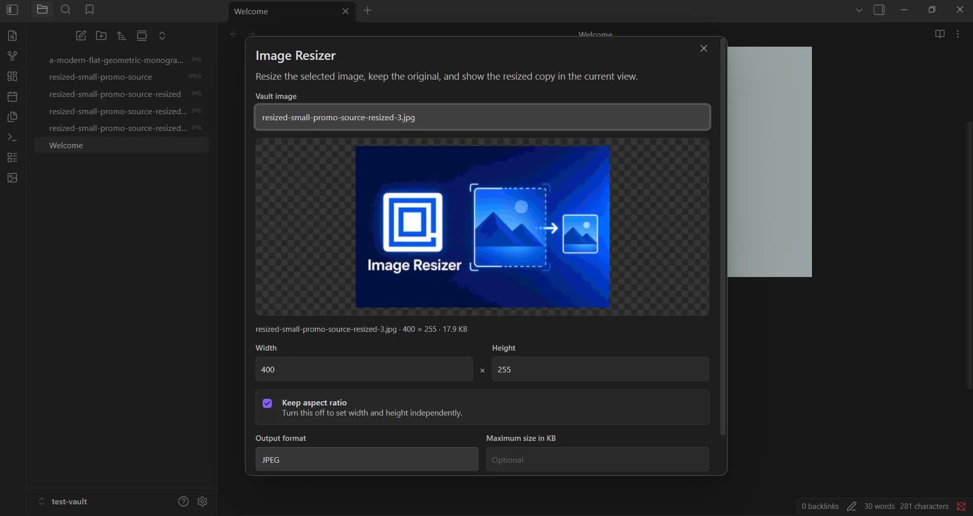Local Image Resizer screenshot