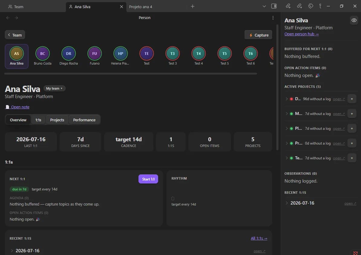 Team Manager screenshot