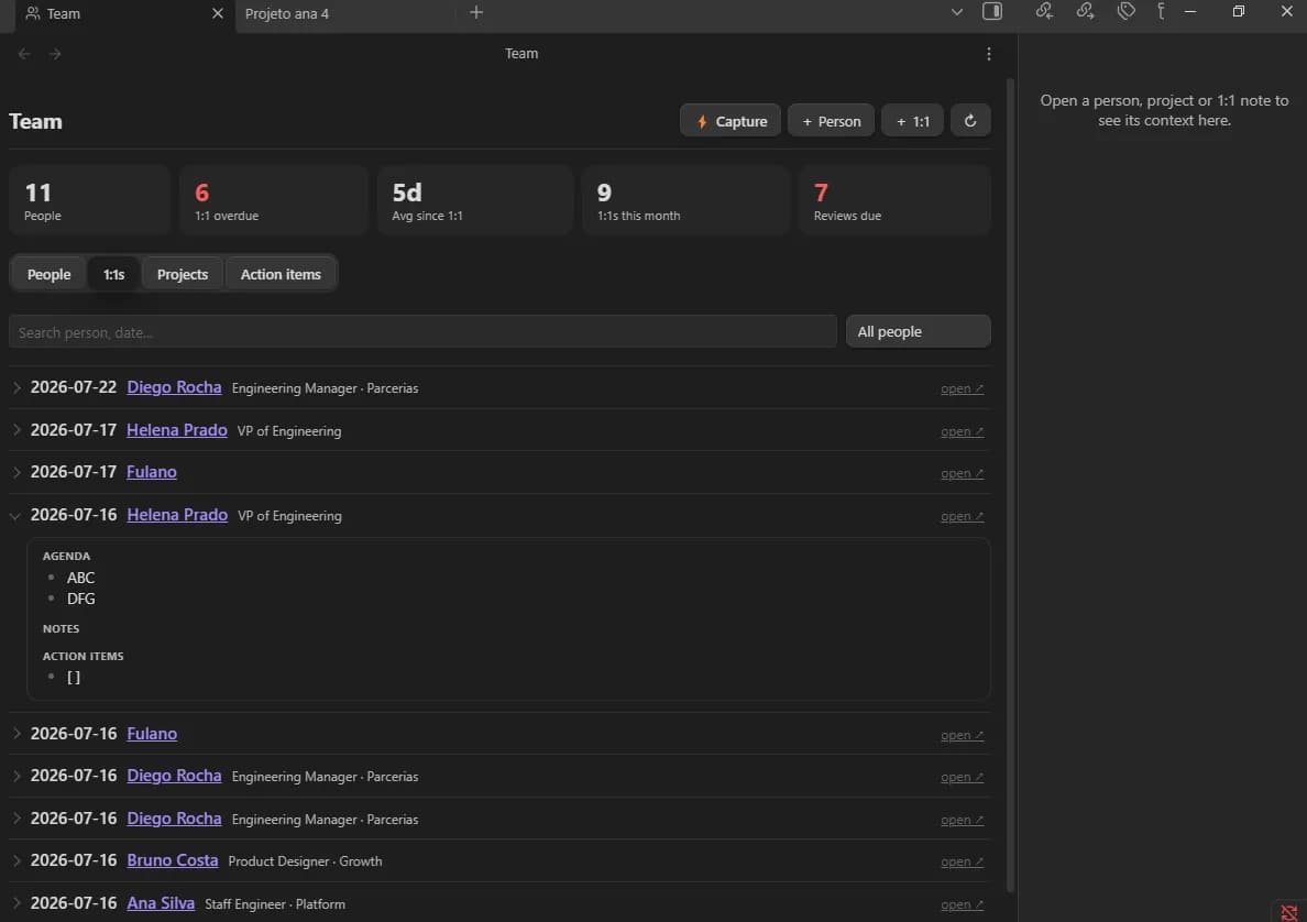 Team Manager screenshot