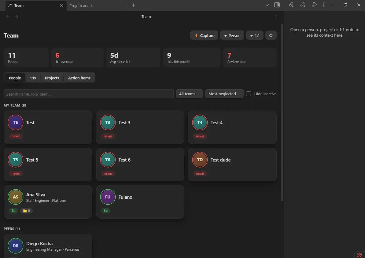 Team Manager screenshot