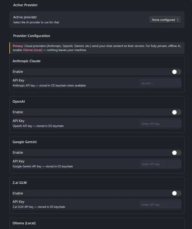 Curtis AI Chat screenshot