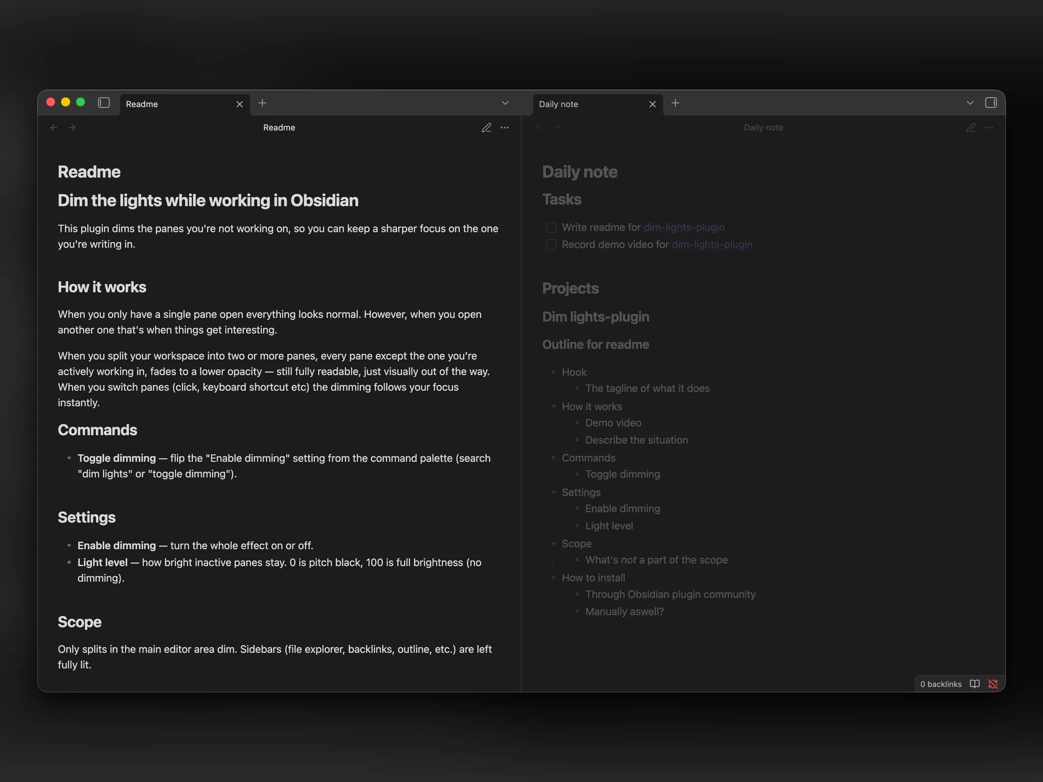 Dim Lights screenshot