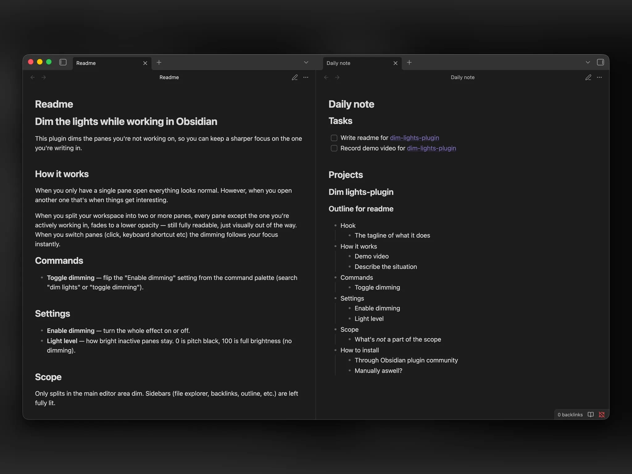 Dim Lights screenshot
