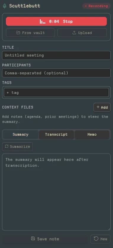 Scuttlebutt screenshot