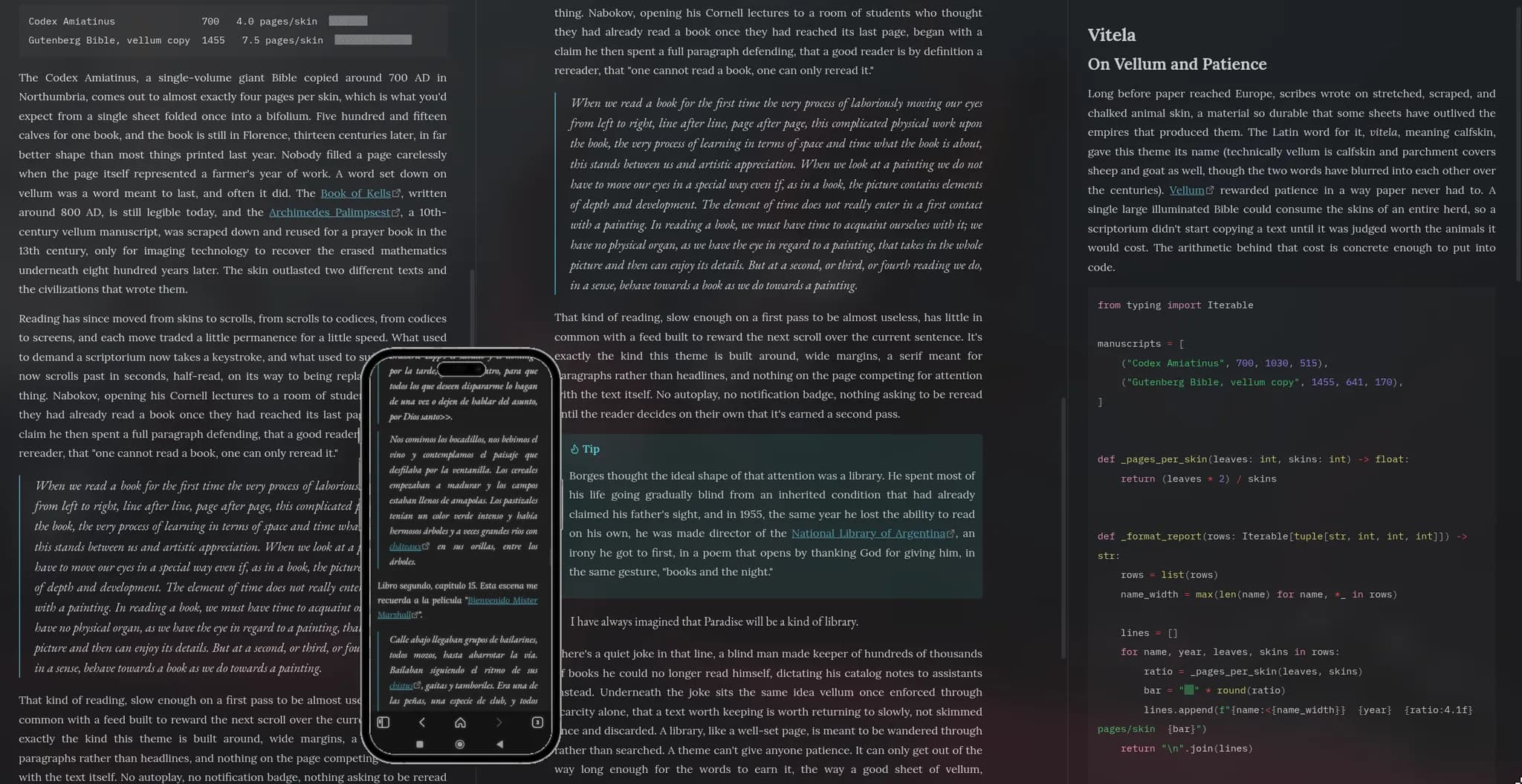 Vitela screenshot