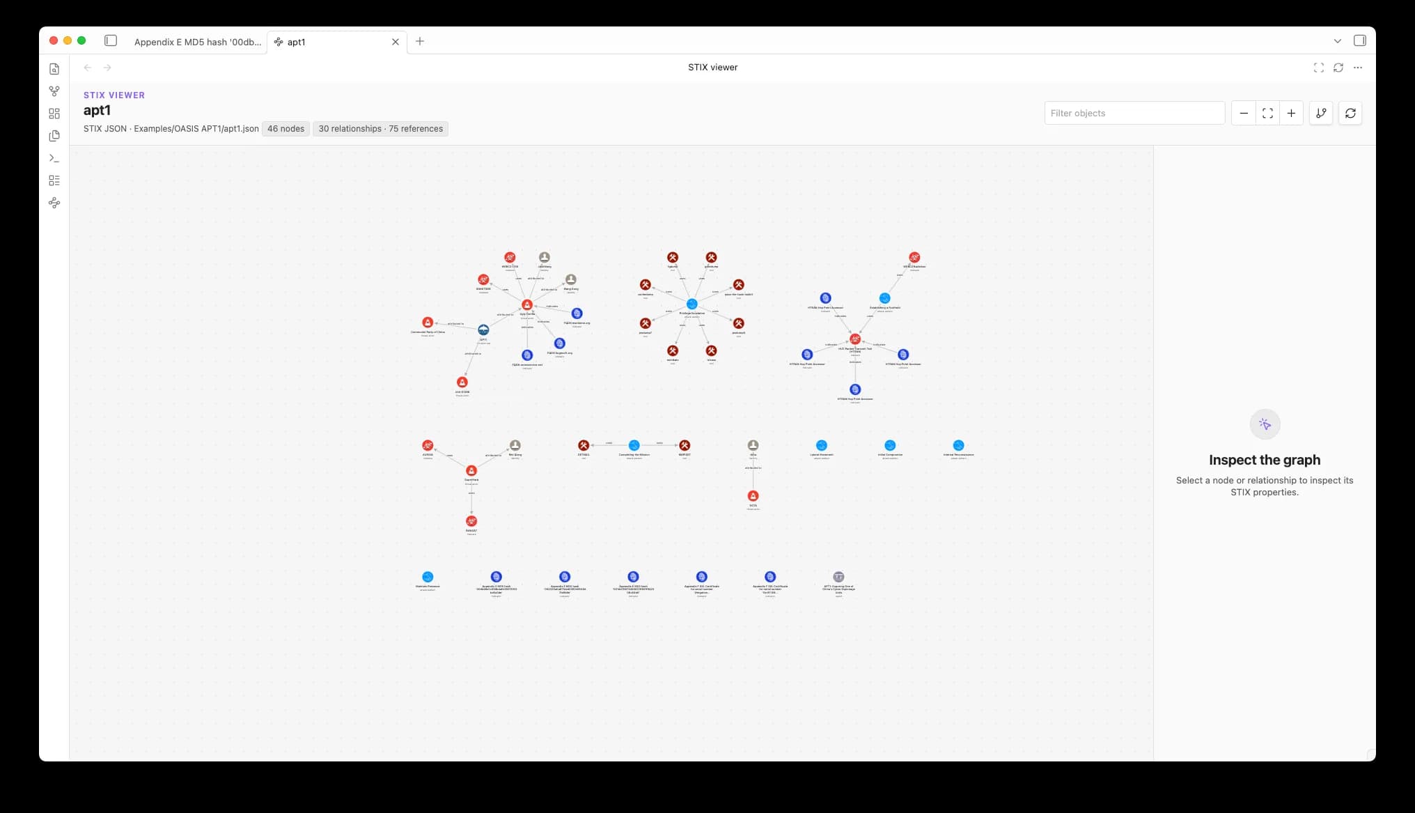 CTI STIX Workbench screenshot