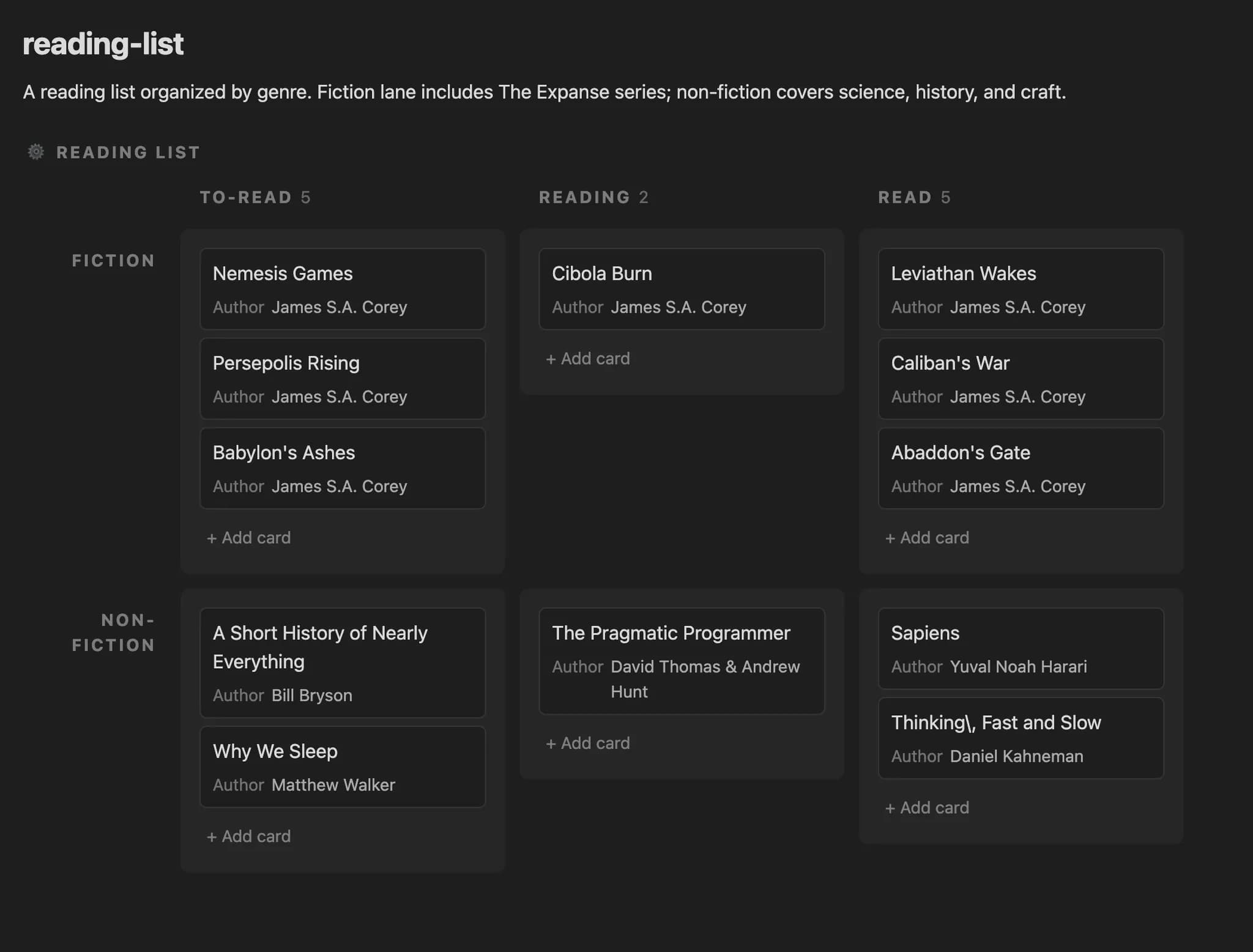 Fancy Kanban screenshot