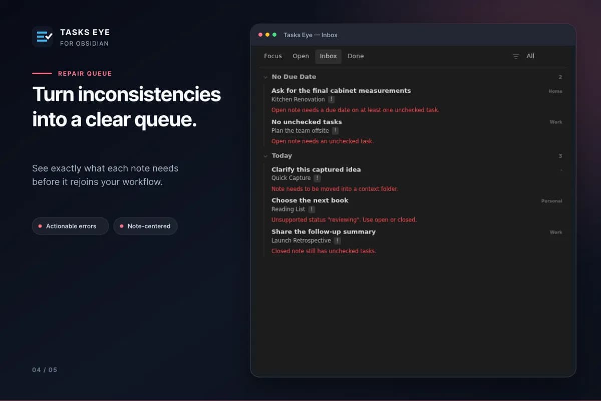 Tasks Eye screenshot