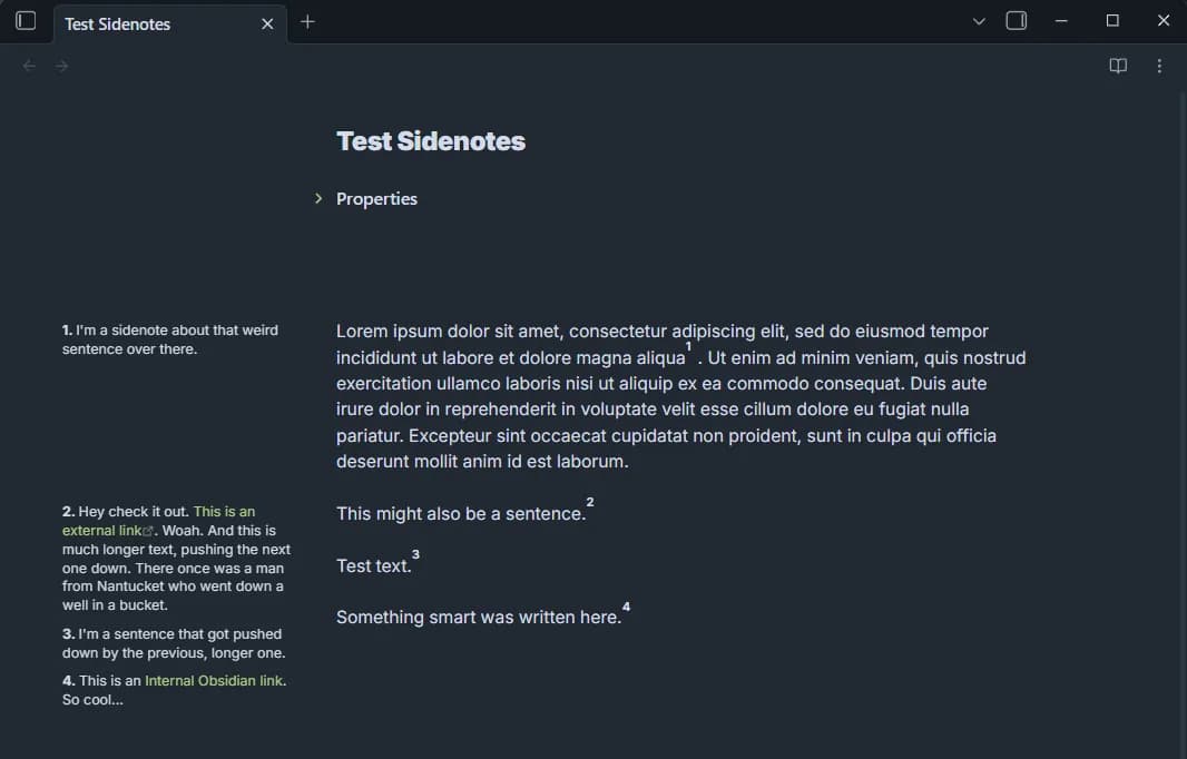 Side-Notes screenshot