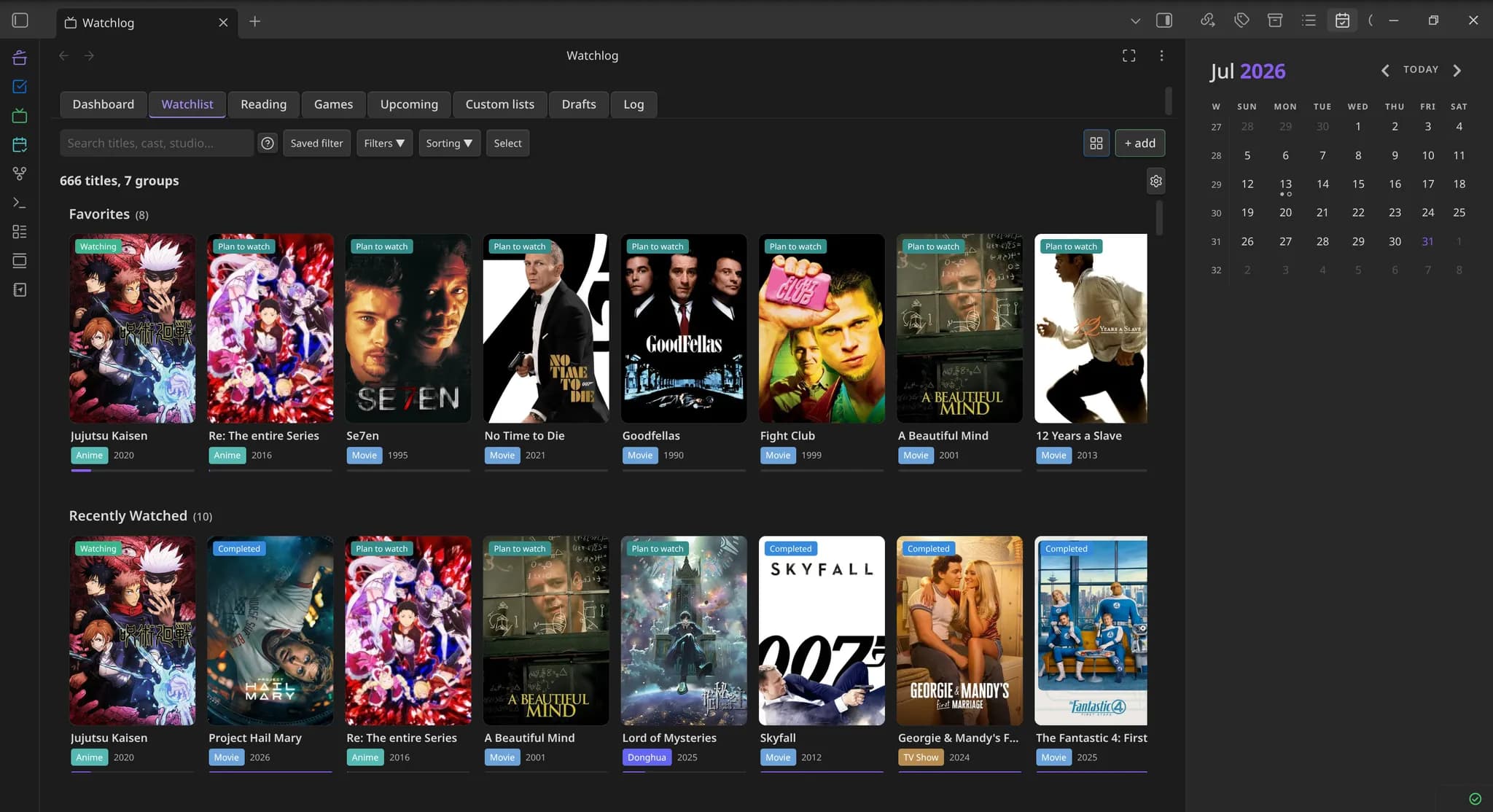 WatchLog screenshot