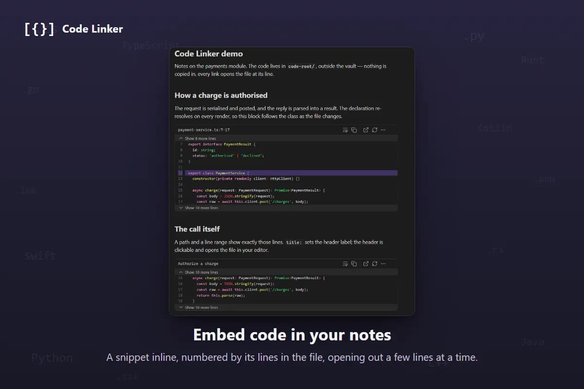 Code Linker screenshot