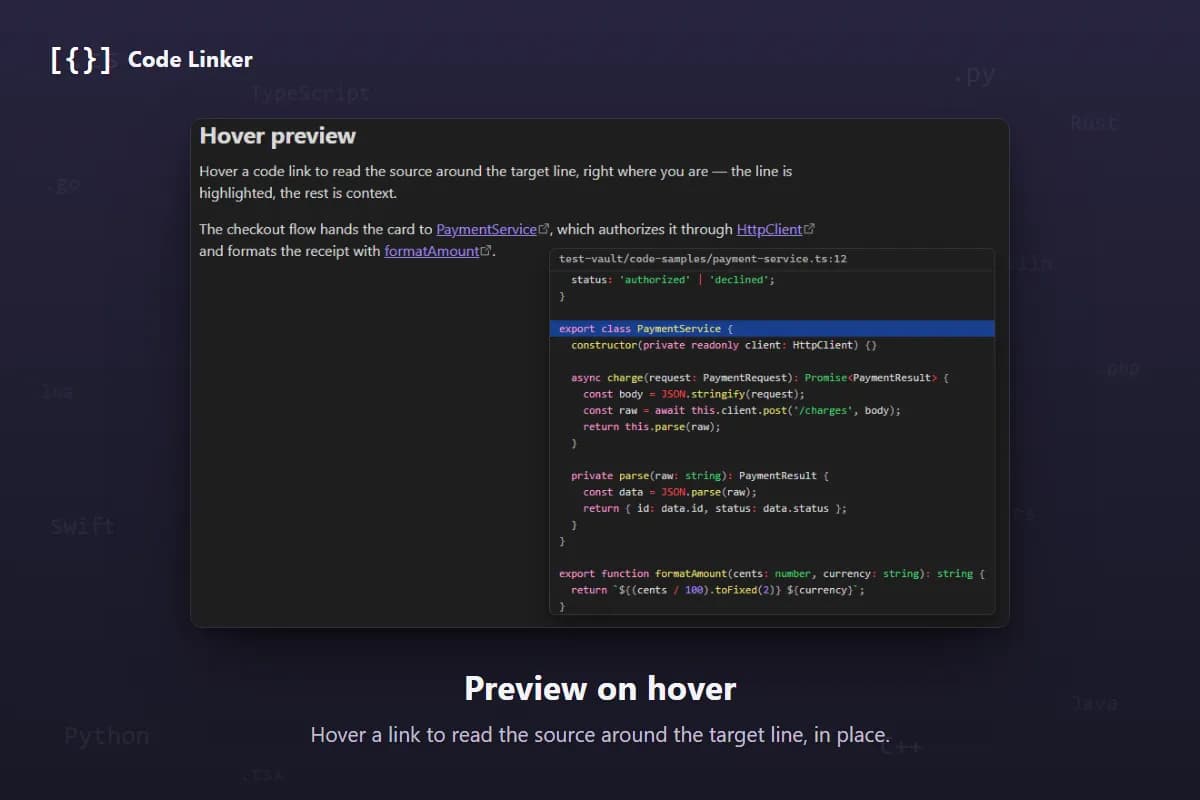 Code Linker screenshot