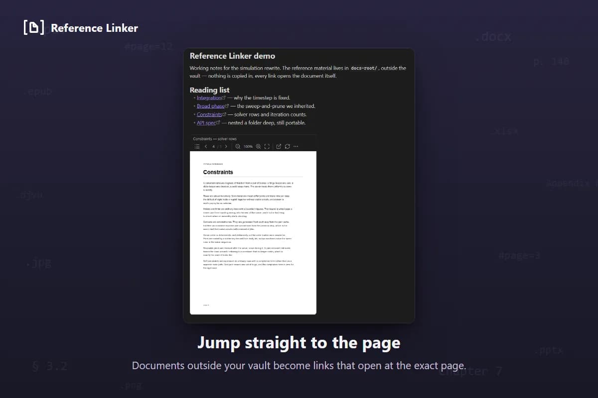 Reference Linker screenshot