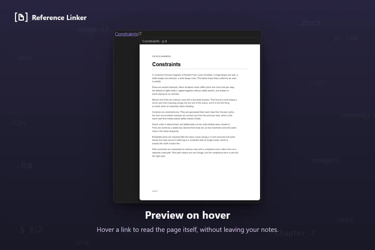 Reference Linker screenshot