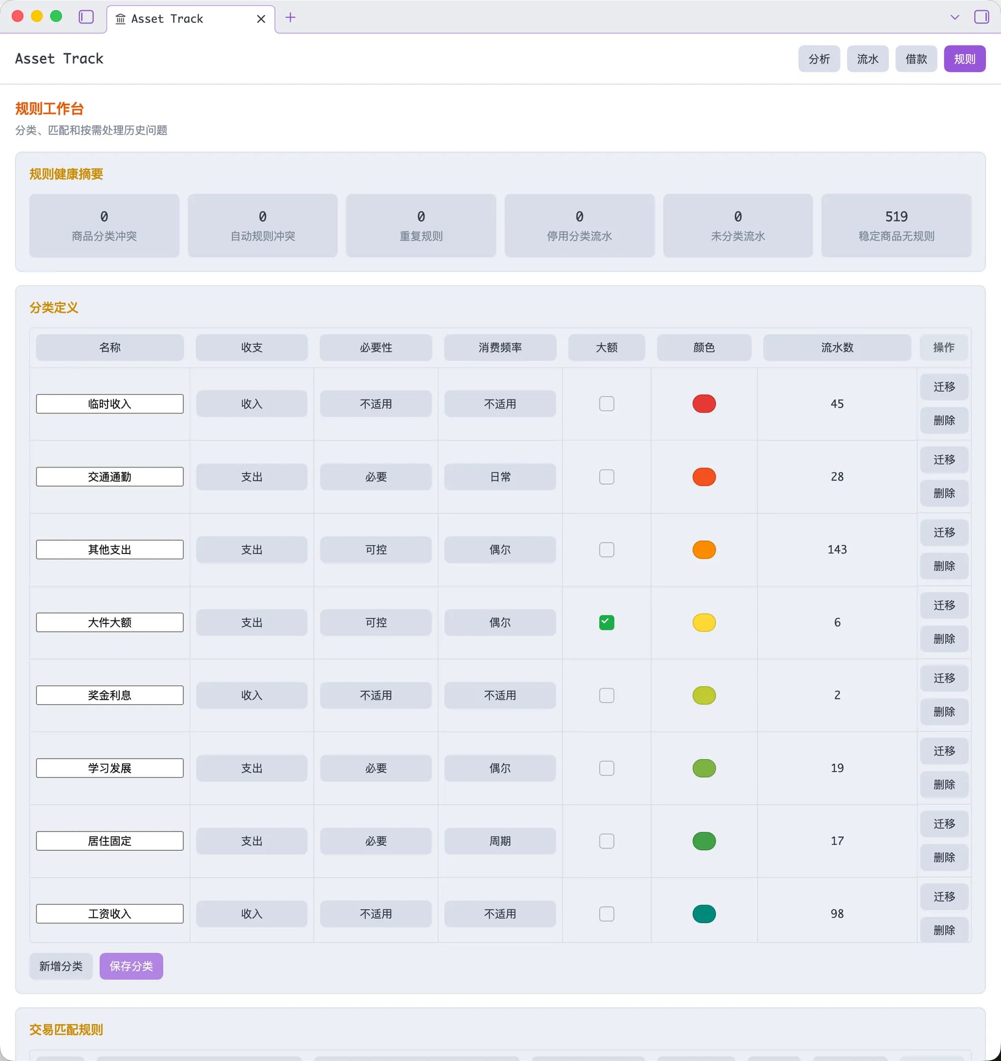 Asset Track screenshot