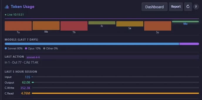 Token Usage screenshot