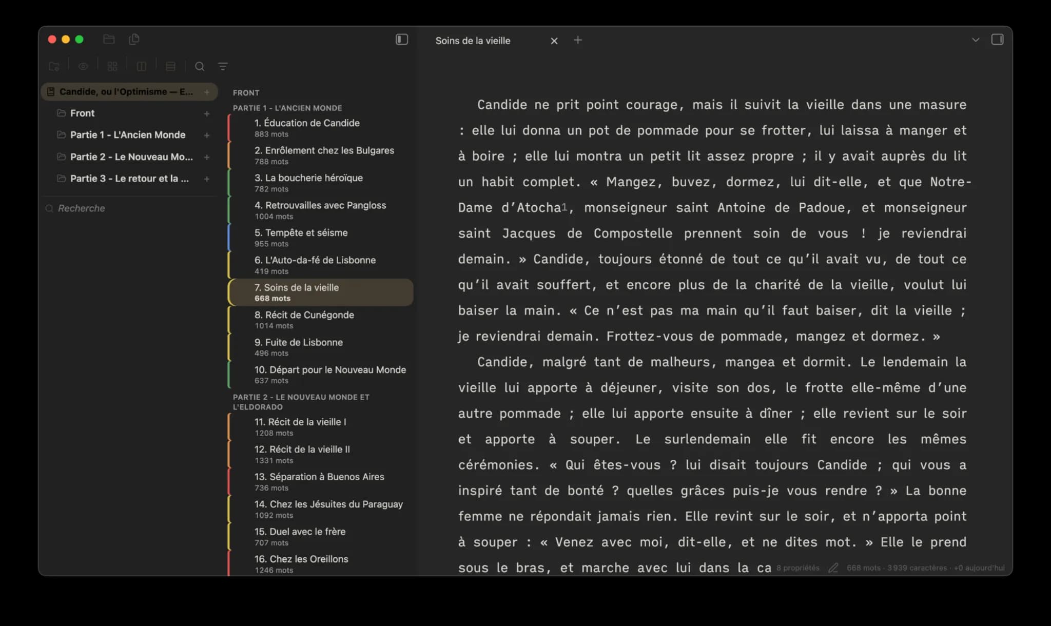 Feuillets screenshot