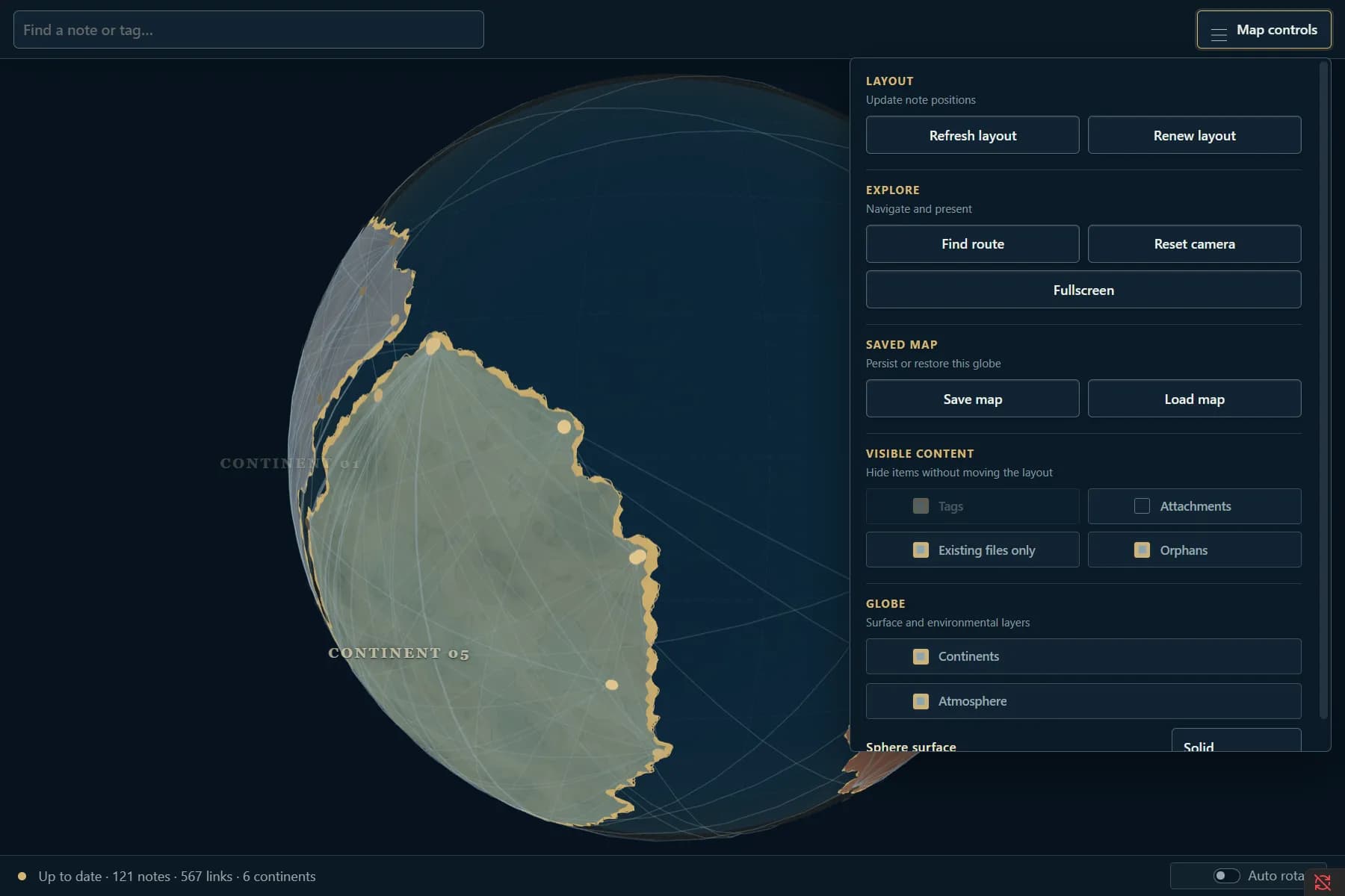 Spherical Graph screenshot
