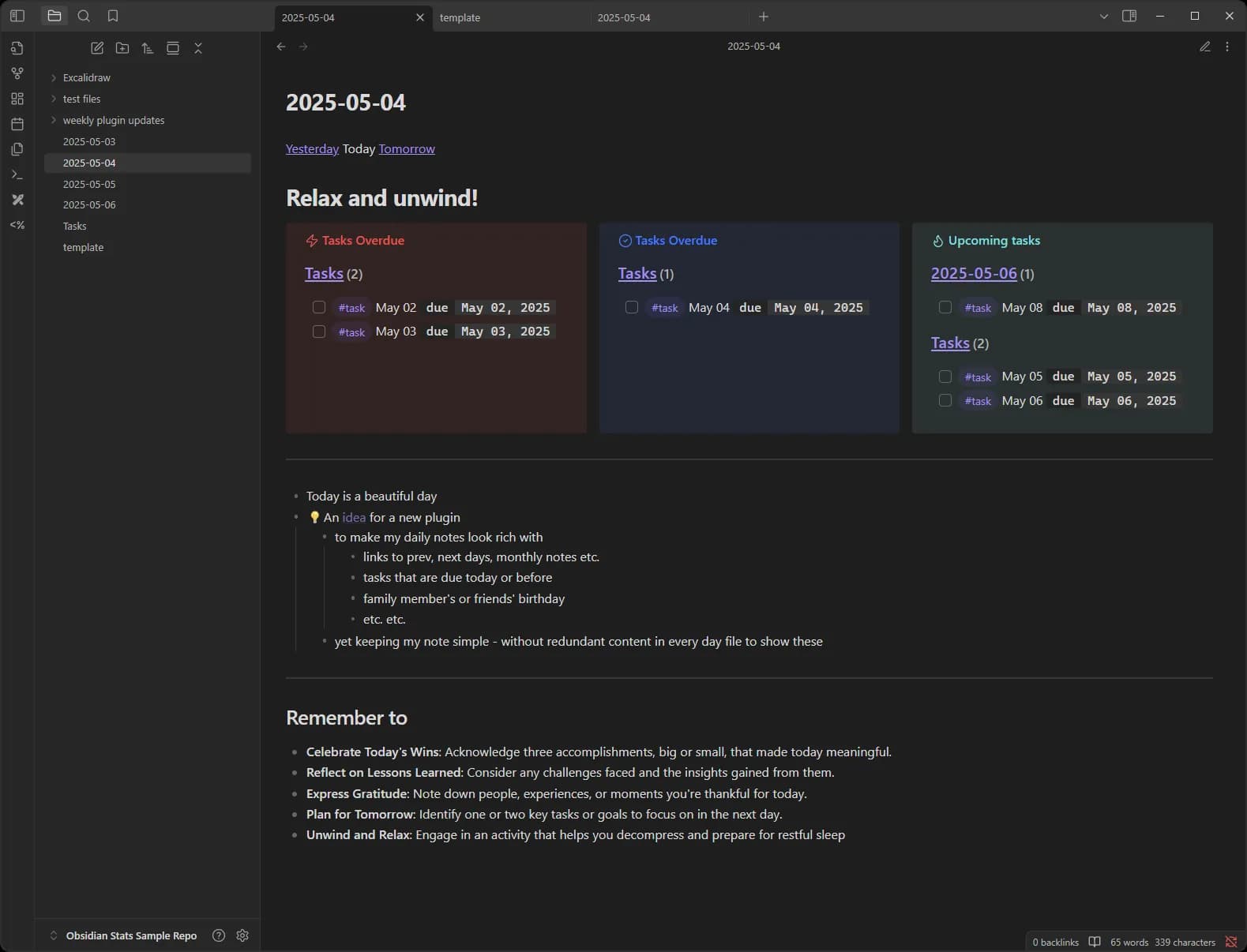 Dayframe screenshot