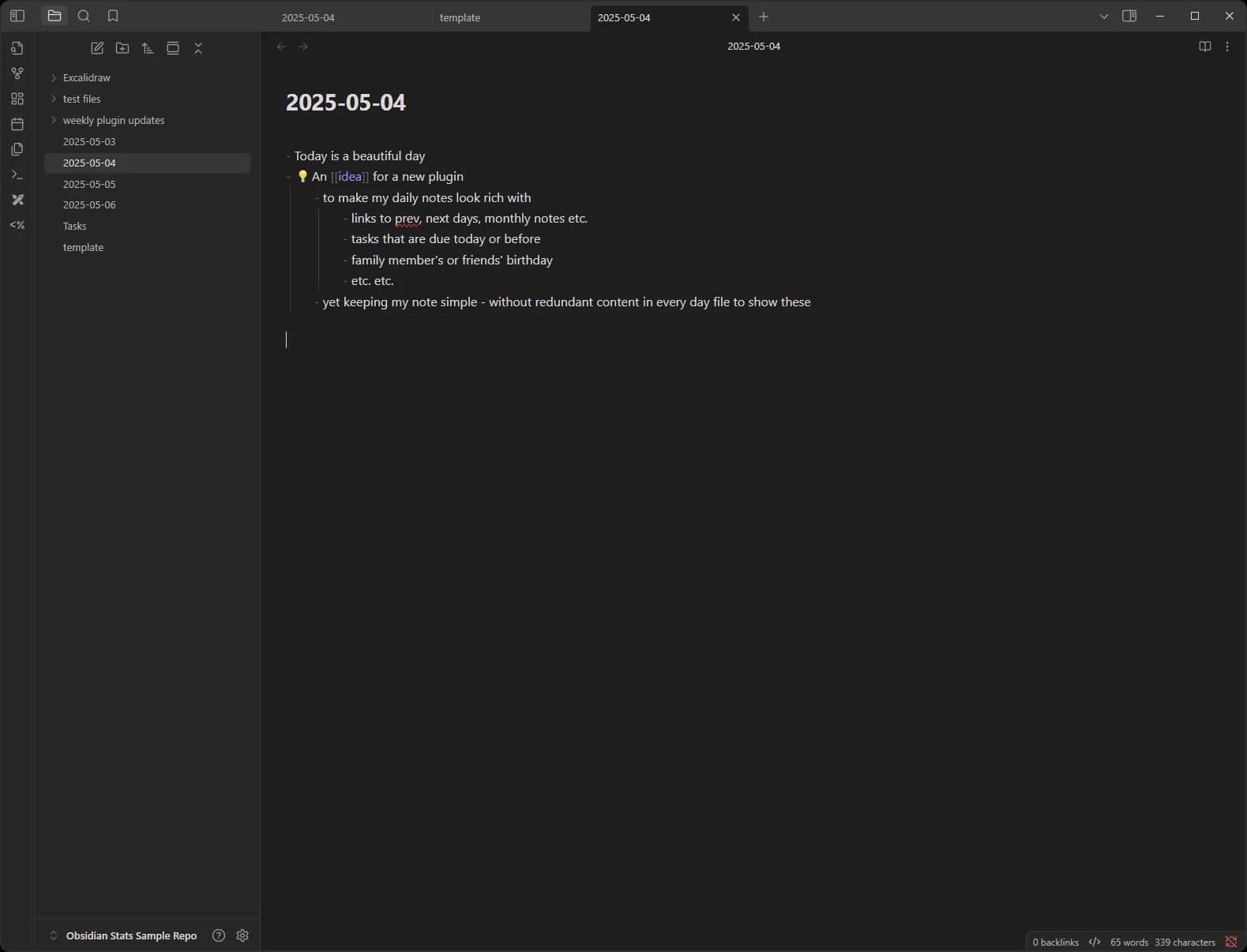 Dayframe screenshot