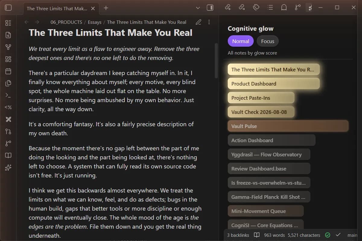 Cognitive Glow screenshot