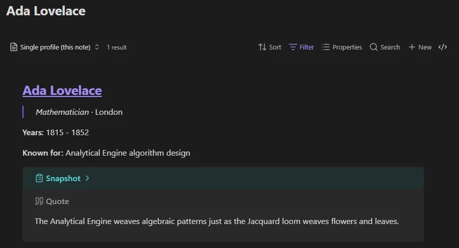 MarkBase screenshot