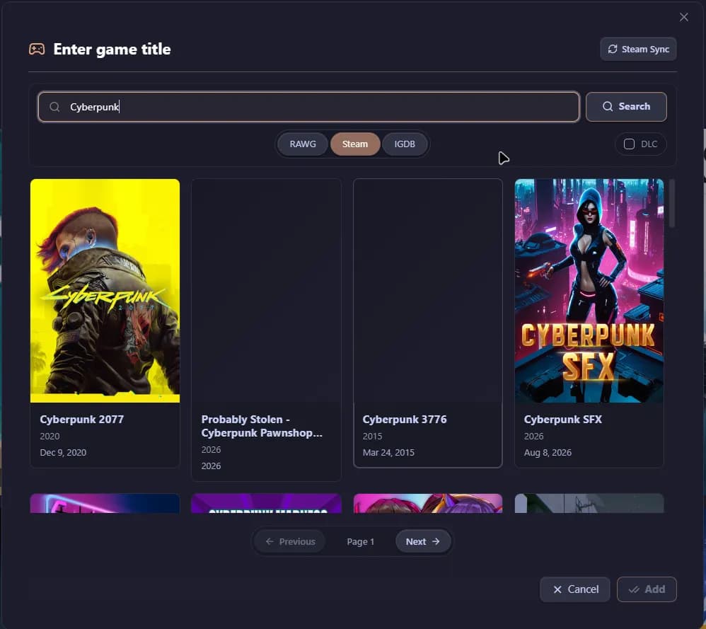 Lorebase screenshot