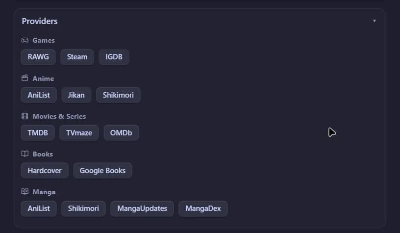 Lorebase screenshot