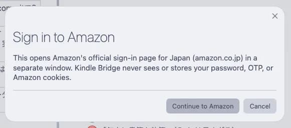 Kindle Bridge screenshot