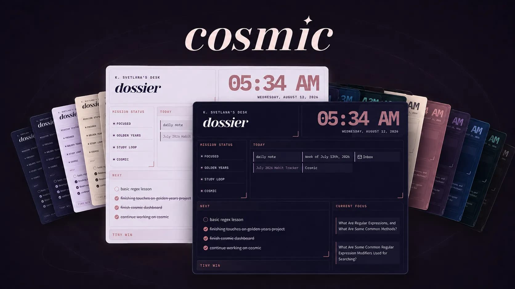 Cosmic screenshot