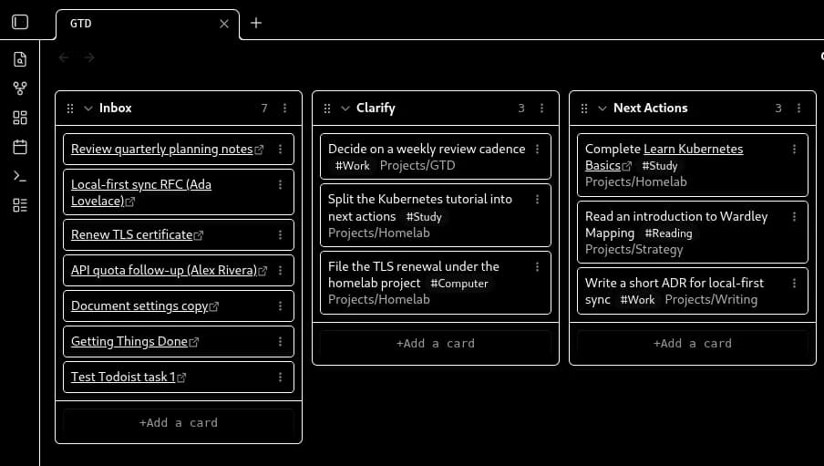 Syncer screenshot