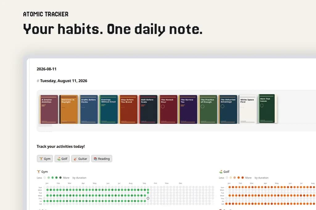 Atomic Tracker screenshot
