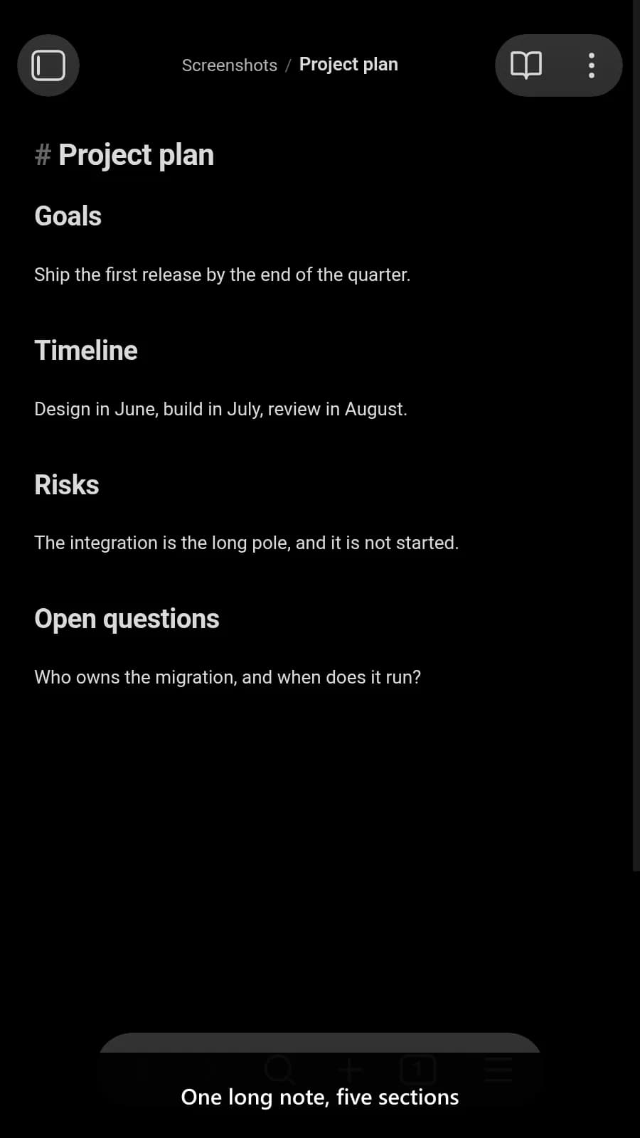 Advanced Note Composer screenshot