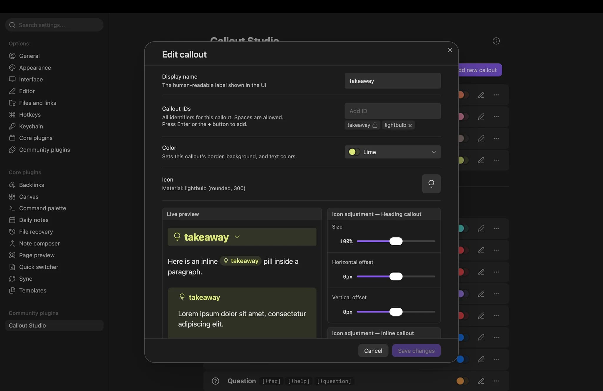 Callout Studio screenshot