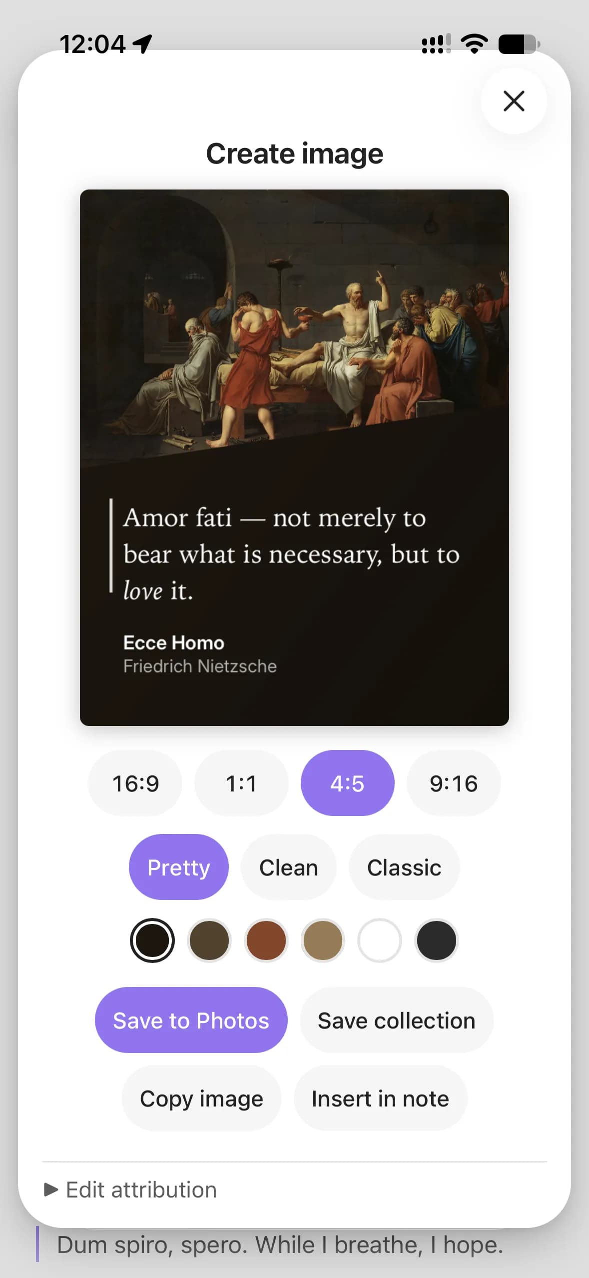 Quotable screenshot