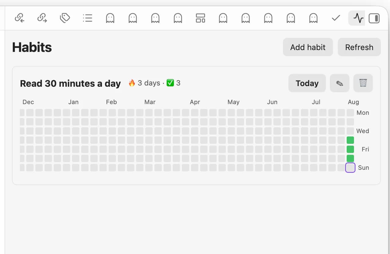 Pix Vault Habits screenshot