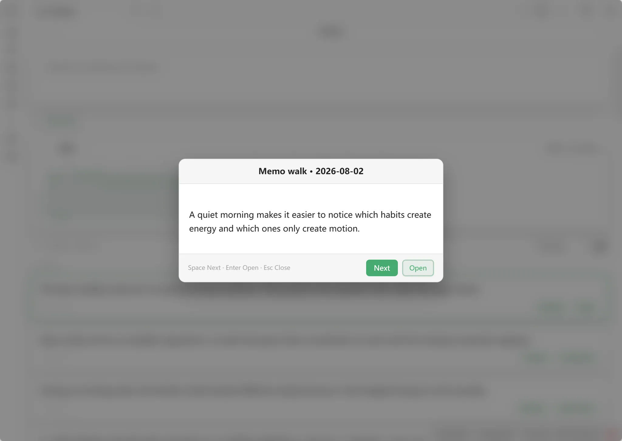 Jotback screenshot