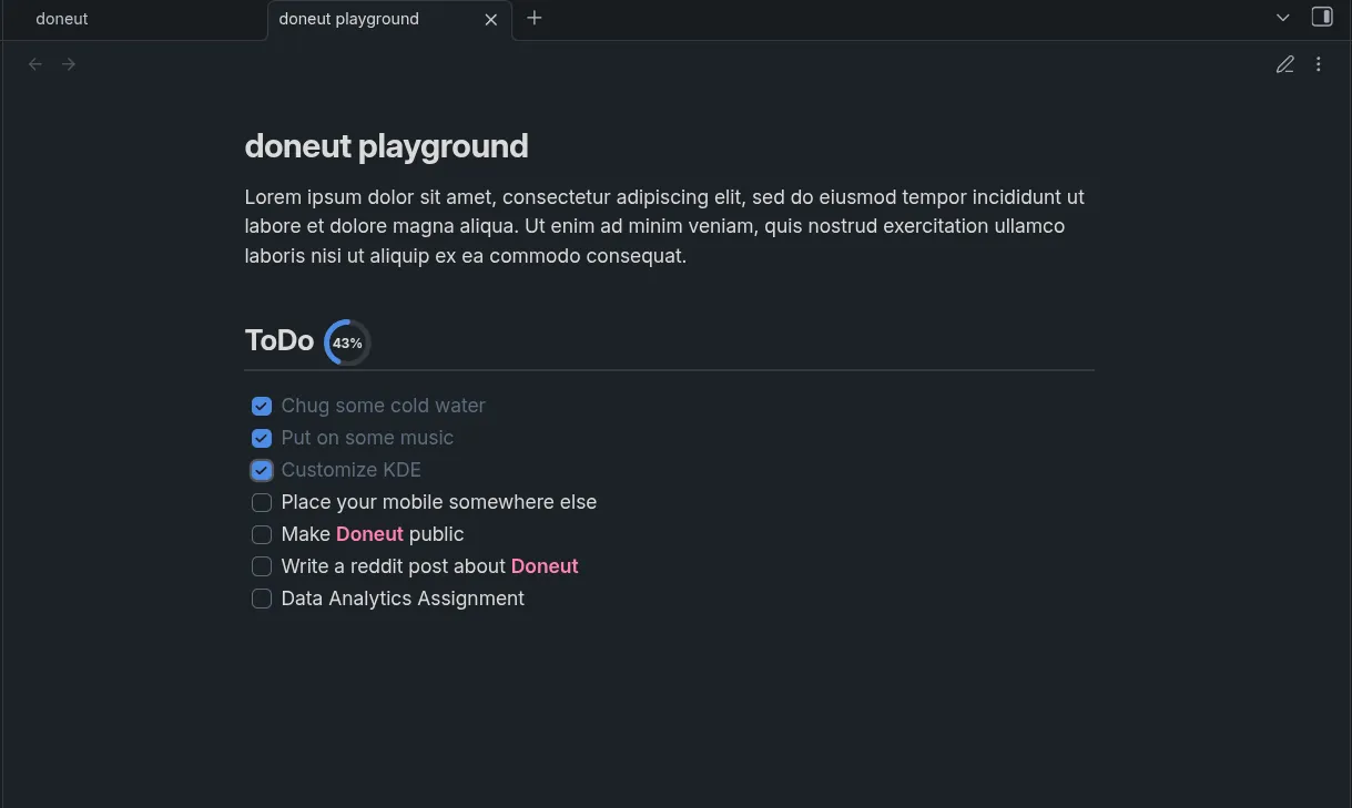 Doneut screenshot