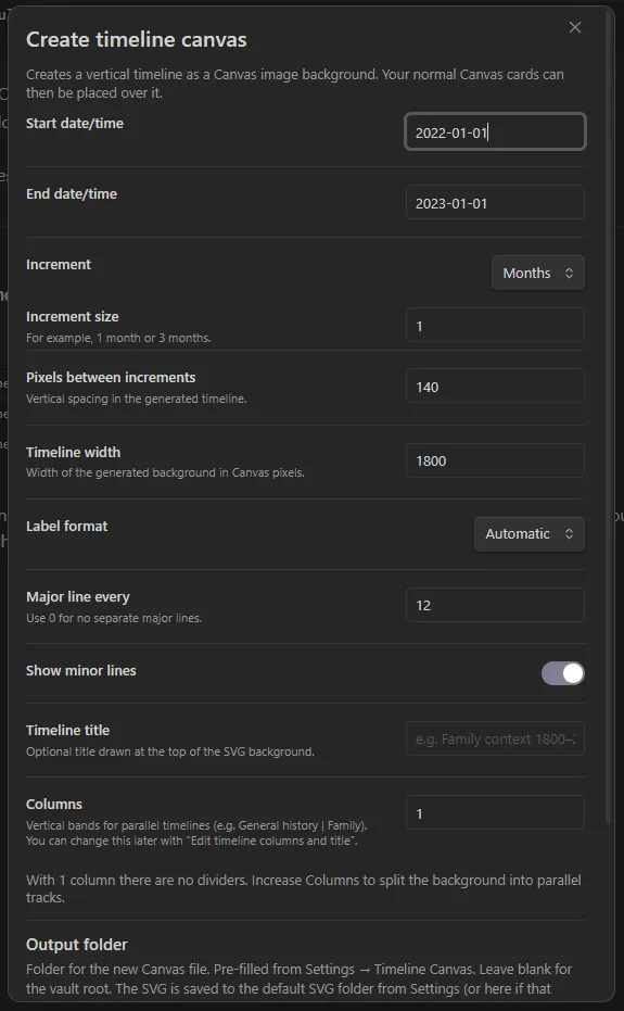 Timeline Canvas screenshot