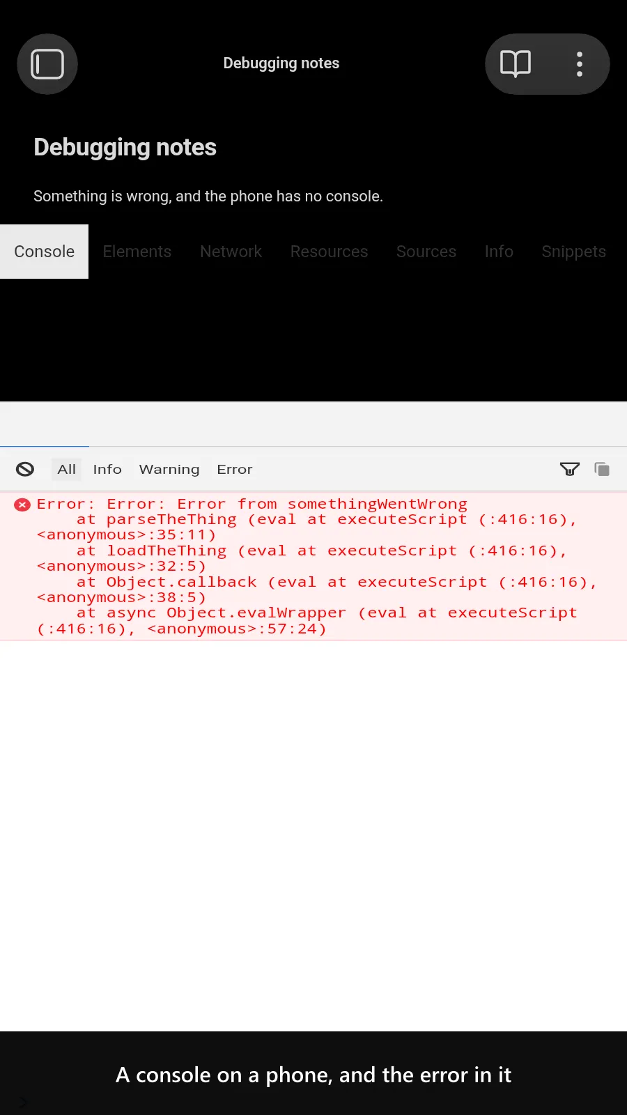 Advanced Debug Mode screenshot