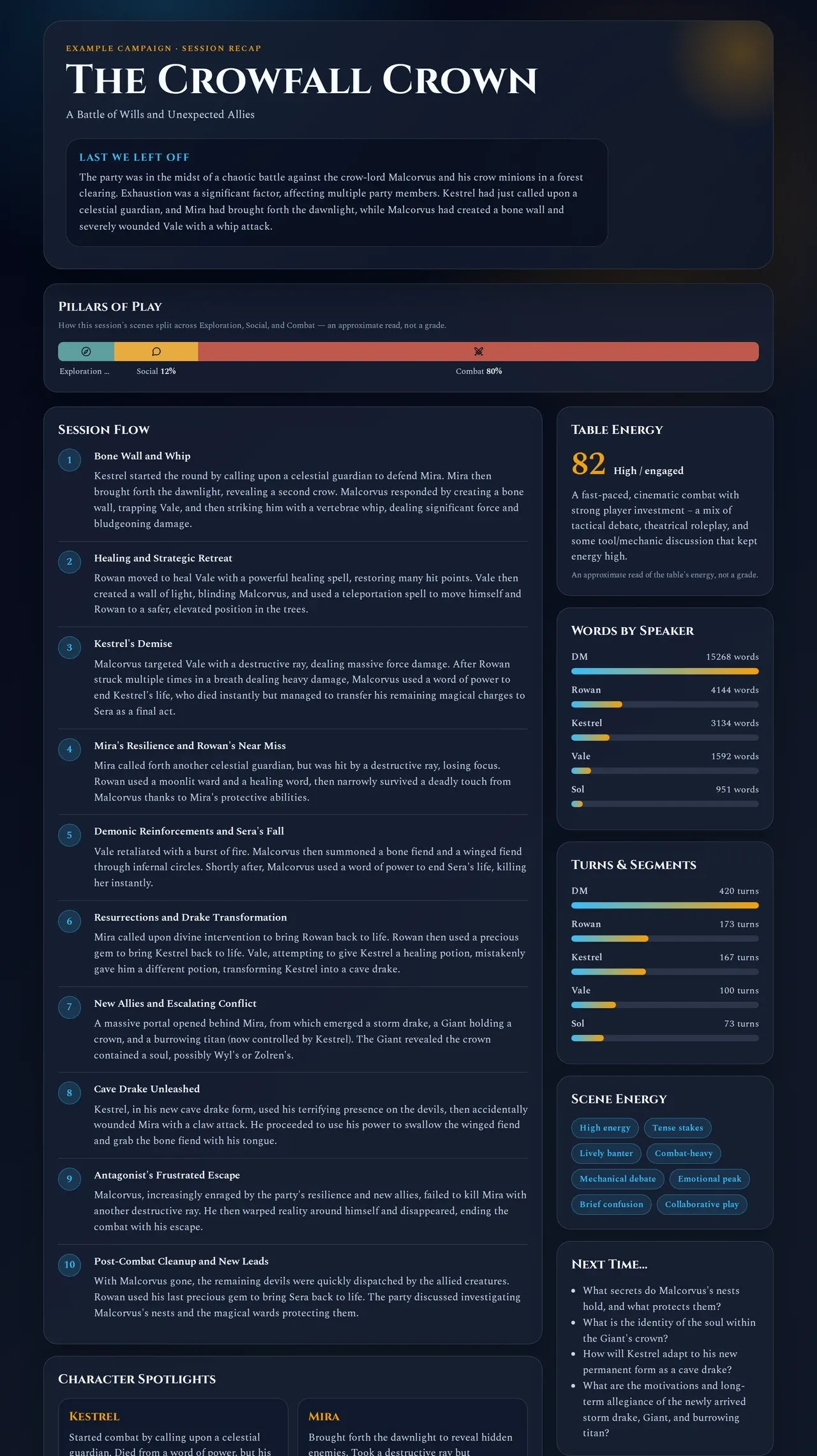 Recap Raven screenshot