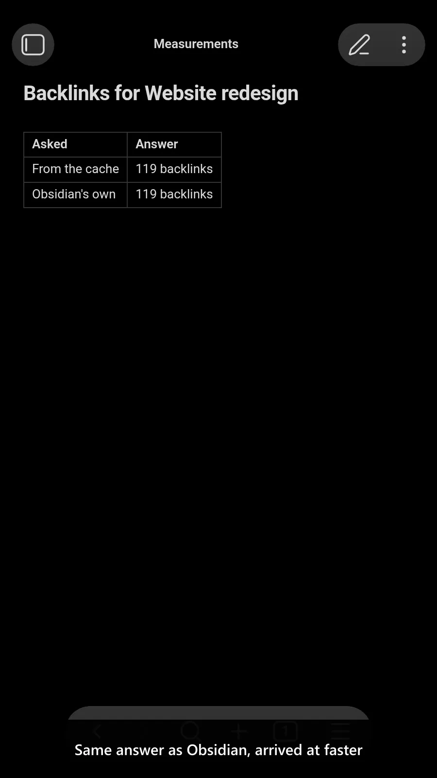 Backlink Cache screenshot