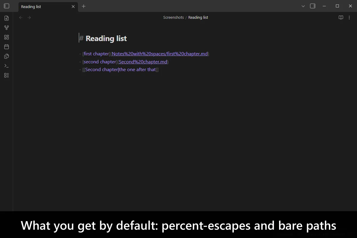 Better Markdown Links screenshot