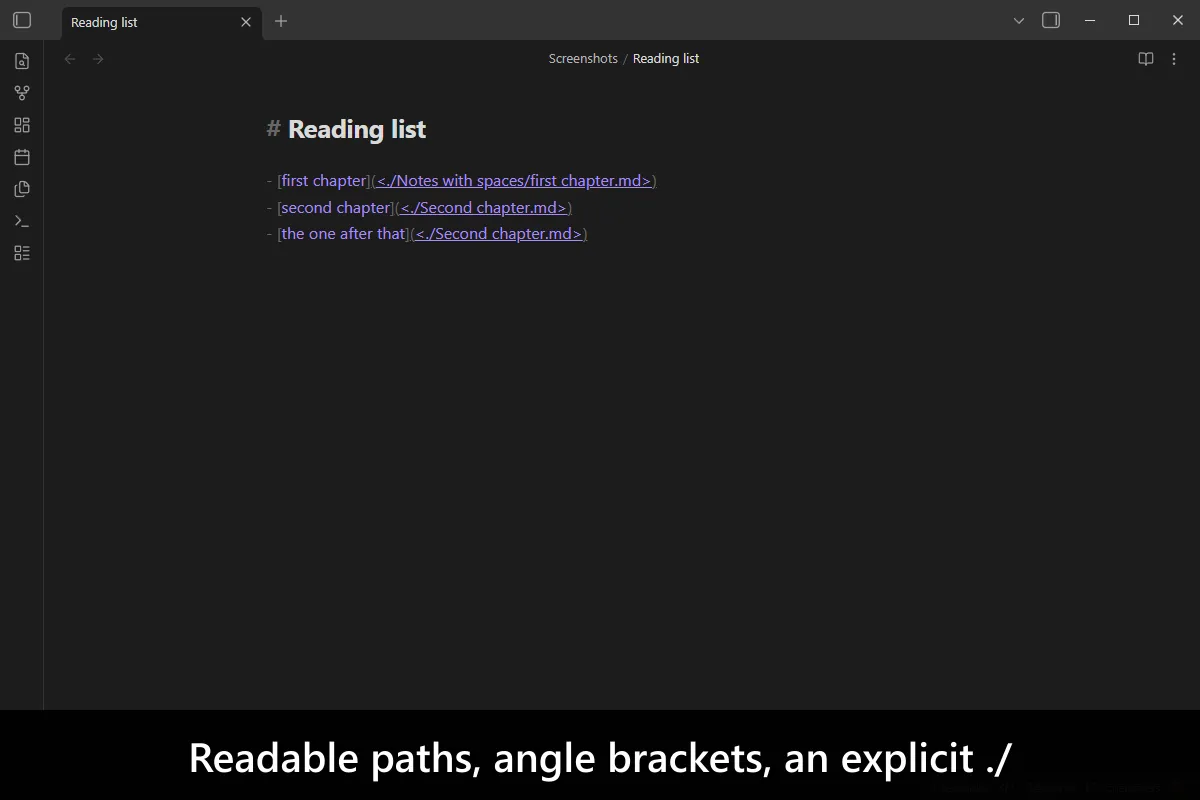 Better Markdown Links screenshot