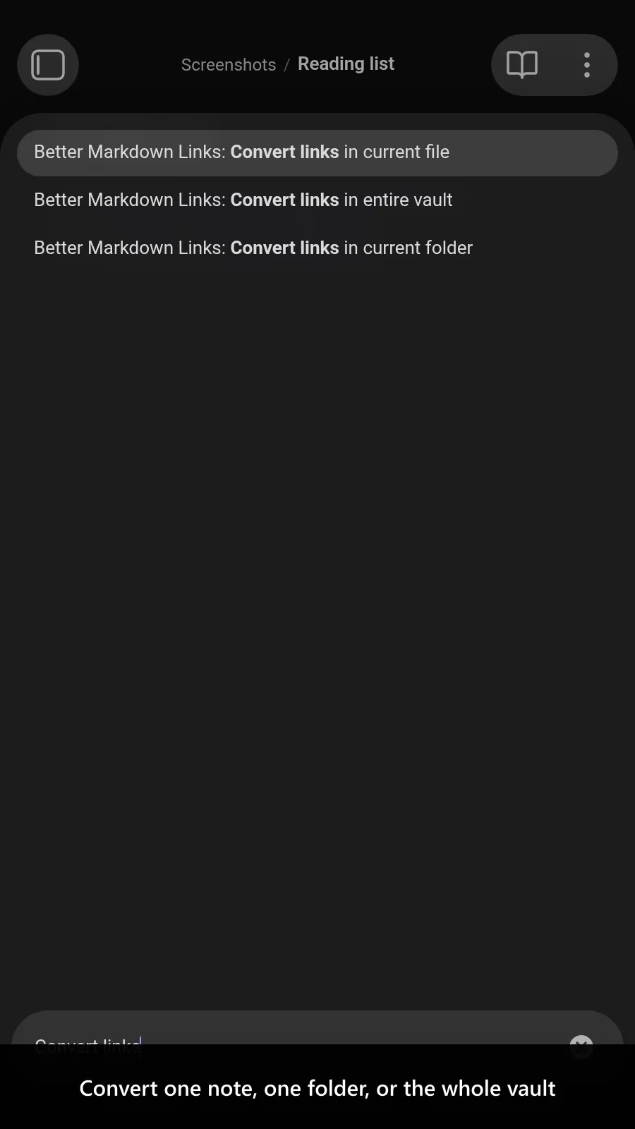 Better Markdown Links screenshot