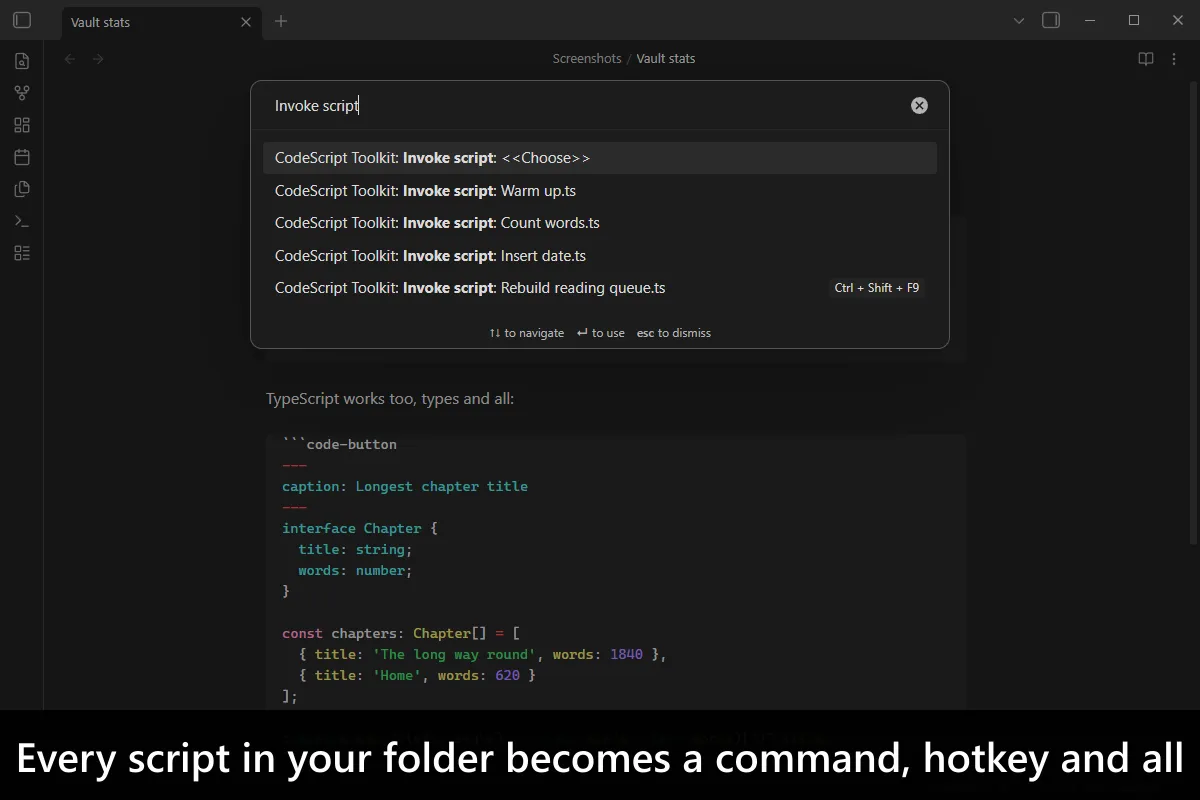 CodeScript Toolkit screenshot