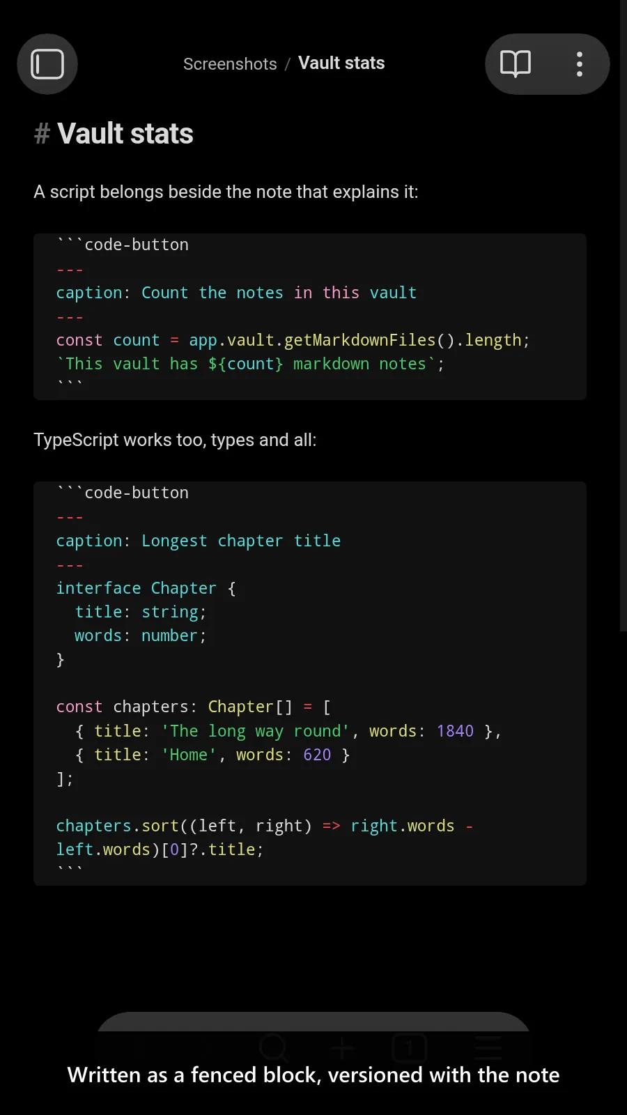 CodeScript Toolkit screenshot