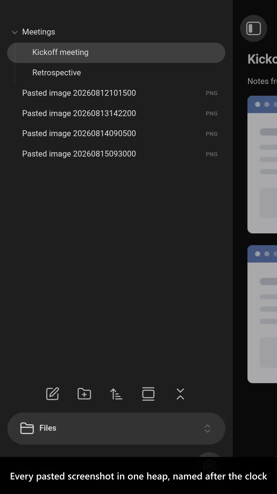 Custom Attachment Location screenshot